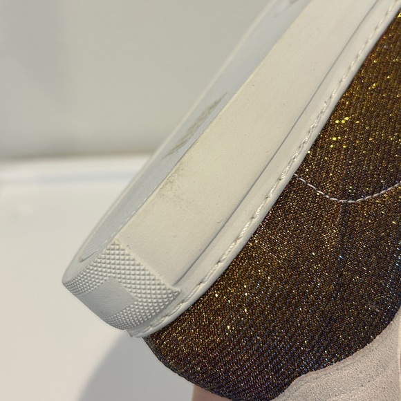 ZADIG & VOLTAIRE LA Flash sneakers, glitter fabrics, size 38, New with Box - Picture 9 of 11